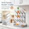 GoMaihe Baby Bottle Drying Rack Space Saving Vertical Bottle Dryer Holder Newborn Accessories Storage Stand Organize Brushes Pacifiers on Countertop BPAFree Gray
