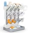 GoMaihe Baby Bottle Drying Rack Space Saving Vertical Bottle Dryer Holder Newborn Accessories Storage Stand Organize Brushes Pacifiers on Countertop BPAFree Gray