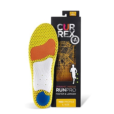 نعال CURREX RunPro للأحذية الرياضية، دعامات لقوس القدم للمساعدة في تقليل الإجهاد، والوقاية من الإصابات، وتعزيز الأداء للرجال والنساء، مقاس متوسط ​​لقوس القدم، مقاس XL