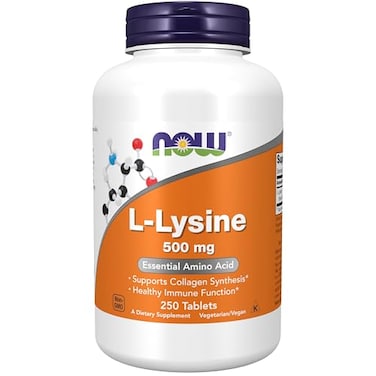 ناو فودز، ناو سابليمنتس، ليسين، هيدروكلوريد ليسين 500 ملغ، حمض أميني، 250 قرصًا