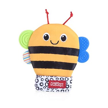 Nuby Happy Handimals Teething Mitten Bee