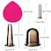 BBTO Silicone Facial Cupping Set Vacuum Massage Cup Kit for Body Face Neck Back and Eye 6 Cups and Exfoliating BrushBlack