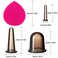 BBTO Silicone Facial Cupping Set Vacuum Massage Cup Kit for Body Face Neck Back and Eye 6 Cups and Exfoliating BrushBlack