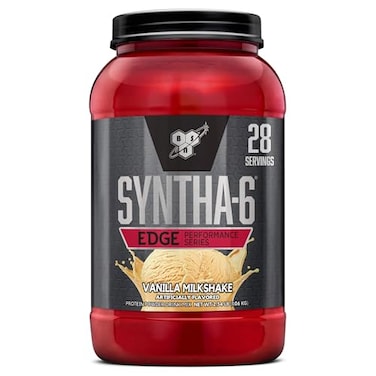 BSN SYNTHA6 EDGE Protein Powder Vanilla Flavored Powder with Hydrolyzed Whey Micellar Casein for Muscle Gain Low Sugar 24g Protein Vanilla Milkshake 28 Servings 234 Pound Pack of 1