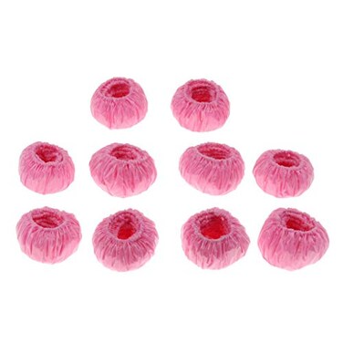 FRECI 100pcs Waterproof Disposable Shower Ear Protectors Covers Bath Earmuffs Protector Caps Pink