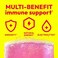 Emergen-C EmergenC 1000mg Vitamin C Immune Support Powder Raspberry 30CT includes Zinc Manganese 7 B Vitamins and Electrolytes for Back to School Essentials