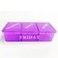 VINI Medicine Organizer with 7 Small Pill Organizers 3 Times a Day Large Stackable Pill Dispenser for Supplement Vitamin Pills GreenOrange