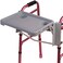 DMI Walker Tray Rollator Tray Mobility and Walker Accessory Tray Table Fits Most Standard Walkers Folding with Two Cup Holders and Tool Free Assembly 16 x 118 inch