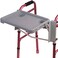 DMI Walker Tray Rollator Tray Mobility and Walker Accessory Tray Table Fits Most Standard Walkers Folding with Two Cup Holders and Tool Free Assembly 16 x 118 inch