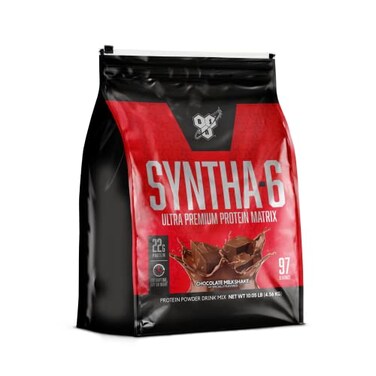 مسحوق بروتين مصل اللبن BSN SYNTHA6 مع بروتين الكازين الميسيلار، مسحوق بروتين حليب الشوكولاتة المعزول، بنكهة ميلك شيك الشوكولاتة، 97 حصة، قد يختلف شكل العبوة