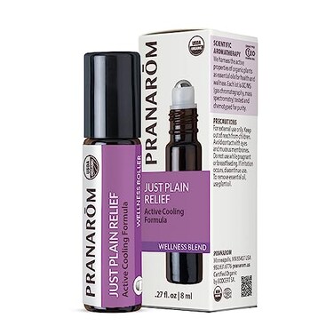 Pranarom Just Plain Relief Essential Oils Relaxing Aromatherapy Oils Organic Essential Oil Blend Essential Oils with Lavender Peppermint Helichrysum 8ml