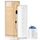 Ankomn 7 Day Travel Pill Organizer IPX7 Rating Waterproof Airtight Portable Pill Case for Vitamins Durable Weekly Supplement Case with Stackable Compartments for Outdoor Use White