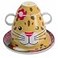 Pavilion Gift Company Izzy and Owie Four Piece Stackable Dinner Set Leopard