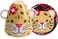 Pavilion Gift Company Izzy and Owie Four Piece Stackable Dinner Set Leopard