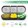 PULIV Weekly Pill Organizer 3 Times a Day Portable Travel Pill Box 7 Day with Large Pill Containers LightProof Pill Case for Vitamins Medication Supplements and Fish Oils Black