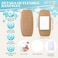 Geiserailie 40 Pcs Extra Large Flexible Adhesive Bandages 6x3 Fabric Bandages with NonStick Pad Latex Free Painless Removal for Wound Care and First Aid
