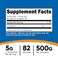 Nutricost LGlutamine Powder Sweetened with Stevia Peach Mango 500 Grams