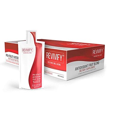 REVIVIFY ProVitality Gel Oral with Antioxidant Superoxide Dismutase SOD Soluble Fiber Fruit Blend 1 Fluid Ounce Pouch 30 Day Supply