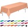 PARTY ULYJA Peach Tablecloths Plastic 3Pack Premium 54 Inches x 108 Inches Disposable Table Covers Decorative Table Cloths for Rectangle Tables