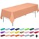 PARTY ULYJA Peach Tablecloths Plastic 3Pack Premium 54 Inches x 108 Inches Disposable Table Covers Decorative Table Cloths for Rectangle Tables