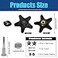 Pacify 2 Pack Replacement Adjustment Star Knobs for Rollator Walker Guardian Walker M6 T Bolt with Washers Platform Attachment