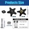 Pacify 2 Pack Replacement Adjustment Star Knobs for Rollator Walker Guardian Walker M6 T Bolt with Washers Platform Attachment