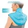 Comfytemp Ice Pack for Neck Shoulders Pain Relief Resuable Large Gel Shoulder Cooling Wrap for Upper Back Cold Compress Therapy for Cervical Injuries Recovery Items for Men Women Small Sky Blue