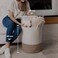 OrganiHaus Tall Cotton Rope Laundry Basket Hamper Blanket Storage 52L
