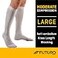 FUTURO AntiEmbolism Knee Length Stockings Large Regular White Moderate 18 mmHg