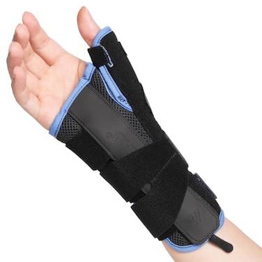 Velpeau Carpal Tunnel Wrist Brace with Thumb Support for Right and Left Hands Thumb Spica Splint for De Quervains Tenosynovitis Sprain Injuries Tendonitis Arthritis Wrist Pain Right Hand L