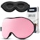 INNELO Sleep Mask for Side Sleeper Eye Mask Sleeping Women Men 100 Light Blocking 3D Contoured Cup Sleeping Mask Soft No Eye Pressure Cover Blindfold Night Shade for Travel Nap Yoga Pink