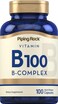 Piping Rock Vitamin B100 Complex 100 Capsules Vitamins B12 B1 B2 B6