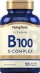 Piping Rock Vitamin B100 Complex 100 Capsules Vitamins B12 B1 B2 B6