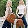 MOMINSIDE Small Diaper Bag Backpack Mini Diaper Bag with 11 Pockets Leather diaper backpack Baby Diaper Bag for Baby Girls 2 Insulated Pockets Stroller Straps Brown