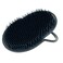 G.B.S Gents Palm Pocket Shampoo Brush Scalp Massager for Men Women with Round Bristles Ergonomic Grip Made in USA Black Peine para Cabello