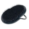 G.B.S Gents Palm Pocket Shampoo Brush Scalp Massager for Men Women with Round Bristles Ergonomic Grip Made in USA Black Peine para Cabello