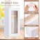Honoson 24 Pcs Tumbler Gift Box with Ribbon for Sublimation Glass Exhibition Boxes Transparent for 12oz 16oz 20oz Drinking Cup Glasses Jars Mug Can Blanks White