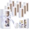 Honoson 24 Pcs Tumbler Gift Box with Ribbon for Sublimation Glass Exhibition Boxes Transparent for 12oz 16oz 20oz Drinking Cup Glasses Jars Mug Can Blanks White