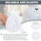 Sosation 24 Pack Mask Liners Full Face Reusable Soft Mask Covers Reduce Air Leaks and Blisters Washable Cushion CoversWhite