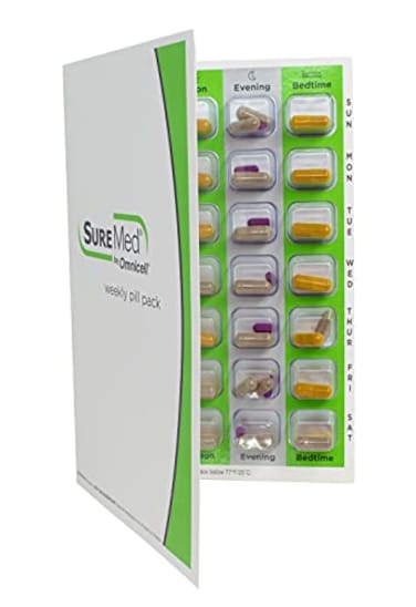 PILL THING 4 Times a Day Weekly XL Cold Seal Pill Blister Book Updated Sturdier Blisters Label Area ProfessionalGrade Medication Packaging System No Equipment Needed 4X a Day Weekly 100 Pack