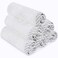 San Francisco Baby Bamboo Rayon Washcloths for Newborn Soft Absorbent 6Piece White