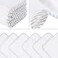 San Francisco Baby Bamboo Rayon Washcloths for Newborn Soft Absorbent 6Piece White