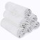 San Francisco Baby Bamboo Rayon Washcloths for Newborn Soft Absorbent 6Piece White