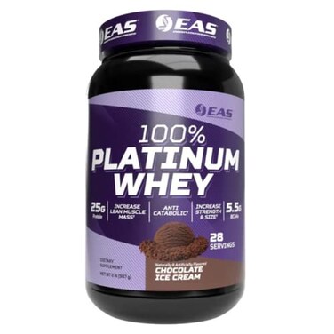 Experimental and EAS Applied Sciences 100 Platinum 3 UltraPlatinum Whey Proteins Increase Size Strength 25g Protein 55g BCAAs 2 Pound Chocolate Ice Cream