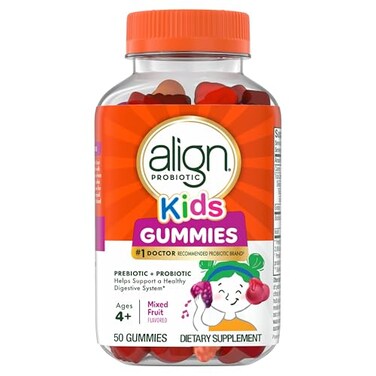 Align Probiotic Kids Gummies Prebiotic Probiotic helps support a healthy digestive system 1 Probiotic Brand 50 Gummies Packaging may vary