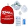 Kemp USA First Aid CPR Mask Combo Kit Adult and Infant Rescue Breathing Barrier with Protective Gloves Cleansing Wipe Portable Soft Case Emergency Response Safety Set 10 Pack