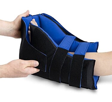 حذاء NYOrtho ZEROG Heel Cloud لتخفيف الضغط، مقاس قياسي عالمي، واقي للكعب لعلاج تقرحات الضغط، مصنوع من قماش ناعم مقاوم للماء، مزود بنظام تعليق ناعم لتخفيف الضغط، صنع في الولايات المتحدة الأمريكية