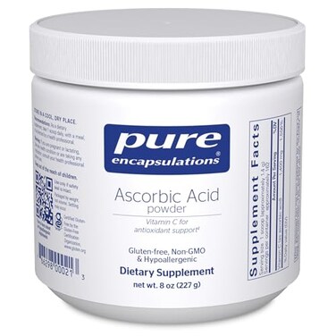 Pure Encapsulations Ascorbic Acid Powder Hypoallergenic Vitamin C Supplement for Antioxidant Support 8 Ounces