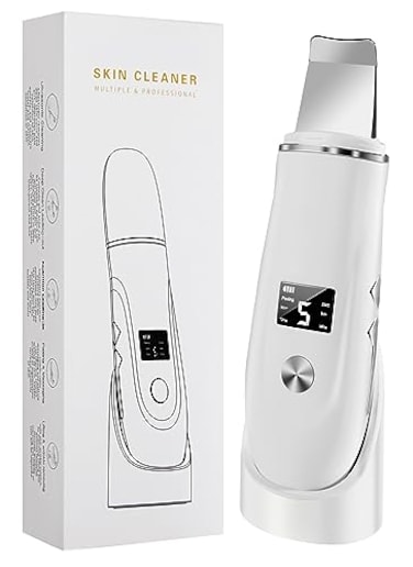 Ysxuan Skin Scrubber Face Spatula 4 in 1 Blackhead Remover Tool for Pore Cleaner Skin Scrubber Face Spatula for Facial Deep Cleansing with USB Charger
