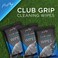 ProPlay Club Grip Cleaning Wipes Powerful Cleaner Removes Grime Dirt and Sweat Restore Tackiness of Golf Club Grips Convenient Resealable Pack Unscented 3 Pack